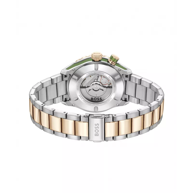 BOSS heren 1514181 quartz chronograaf horloge 42mm edelstaal zwarte wijzerplaat