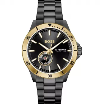 BOSS herenchronograaf 1514203 42mm edelstaal blauwe wijzerplaat