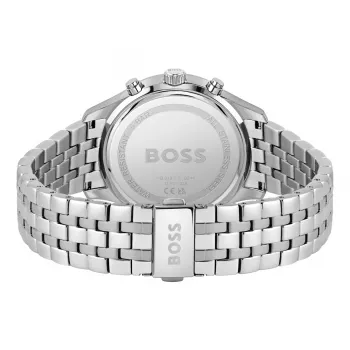 BOSS heren Skymaster chronograaf horloge 1513975 42mm roestvrij staal blauwe wijzerplaat
