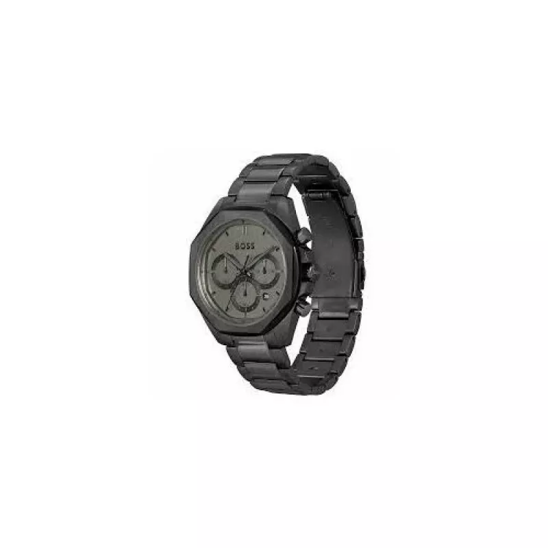 BOSS heren Skymaster chronograaf horloge 1514016 44mm RVS blauwe wijzerplaat