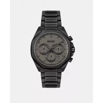 BOSS heren Skymaster chronograaf horloge 1514016 44mm RVS blauwe wijzerplaat