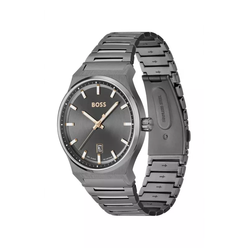 BOSS heren Skymaster chronograaf horloge 1514078 41mm blauwe wijzerplaat RVS
