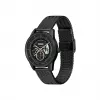BOSS heren Velocity chronograaf quartzhorloge 42mm blauwe wijzerplaat RVS mesh 1514035