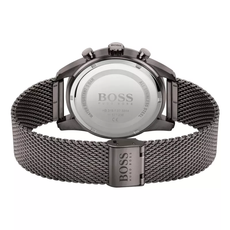 BOSS herenhorloge 1513837 Skymaster chronograaf blauwe wijzerplaat roestvrij staal 44mm