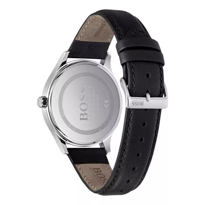 BOSS herenhorloge 1513893 41mm edelstaal blauwe wijzerplaat chronograaf