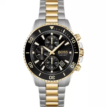 BOSS herenhorloge 1513908 45mm edelstahl blauwe wijzerplaat chronograaf