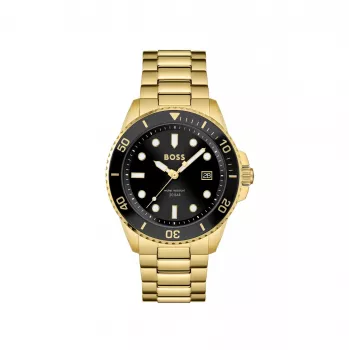 BOSS herenhorloge 1513917 43 mm edelstaal blauwe wijzerplaat chronograaf