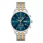 BOSS herenhorloge 1513976 (42mm) - blauwe wijzerplaat, bruine leren band
