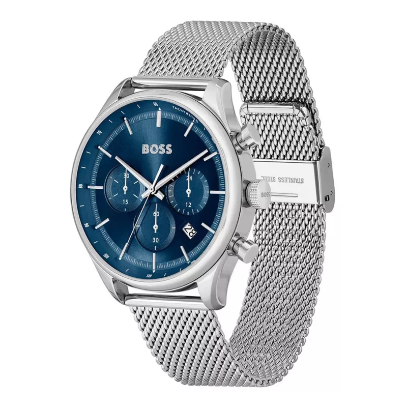 BOSS herenhorloge 1514052 (45 mm) edelstaal chronograaf