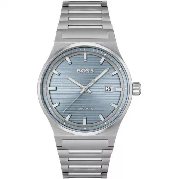 BOSS herenhorloge 1514118 41mm roestvrijstaal blauwe wijzerplaat chronograaf
