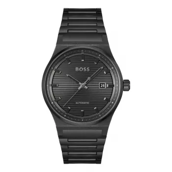 BOSS herenhorloge 1514120 Skymaster 40mm blauwe wijzerplaat bruine leren band
