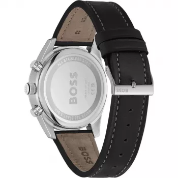 BOSS herenhorloge 1514147 44mm roestvrij staal blauwe wijzerplaat chronograaf