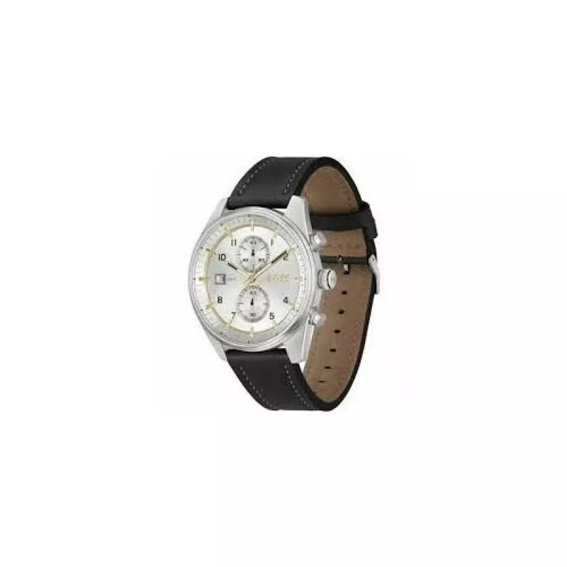 BOSS herenhorloge 1514147 44mm roestvrij staal blauwe wijzerplaat chronograaf