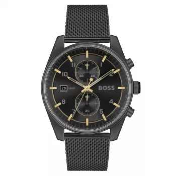 BOSS herenhorloge 1514150 (44mm) - blauwe wijzerplaat, roestvrij staal