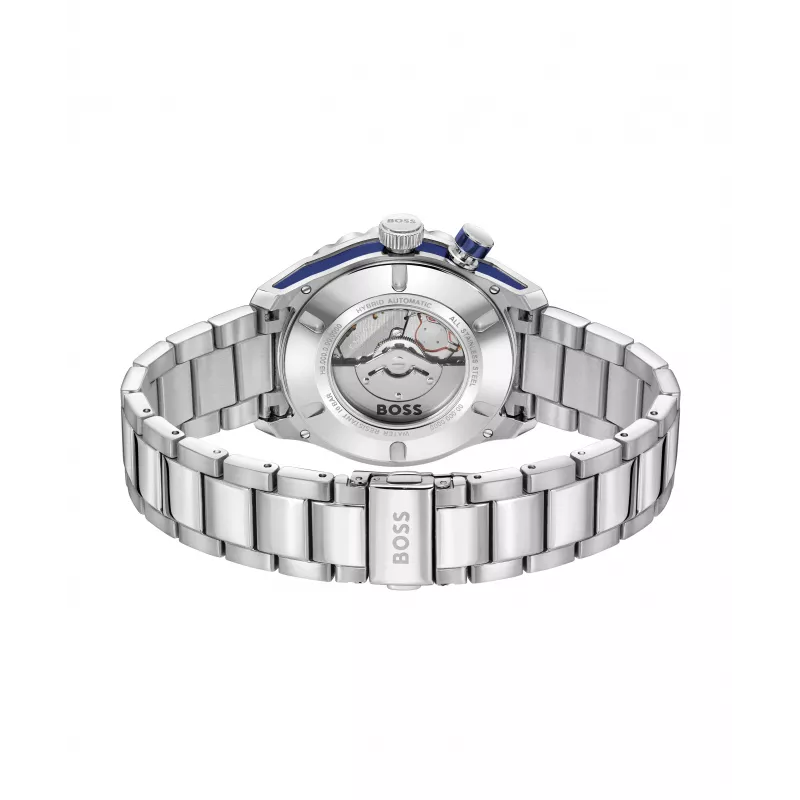 BOSS herenhorloge 1514177 42mm roestvrij staal blauwe wijzerplaat chronograaf