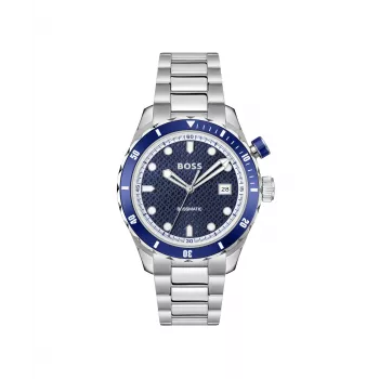 BOSS herenhorloge 1514177 42mm roestvrij staal blauwe wijzerplaat chronograaf