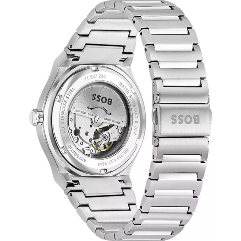 BOSS herenhorloge 1514186 41mm RVS blauwe wijzerplaat chronograaf