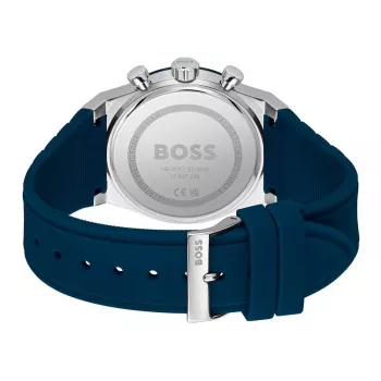 BOSS herenhorloge 1514243 41mm RVS blauwe wijzerplaat chronograaf