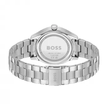 BOSS Peak unisex quartz horloge 38mm roestvrij staal zwarte wijzerplaat