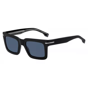BOSS SUNGLASSES BOSS MAN BOSS1501SINA Rechthoekig acetaat montuur 51/22/145 mm Zwart/Grijs