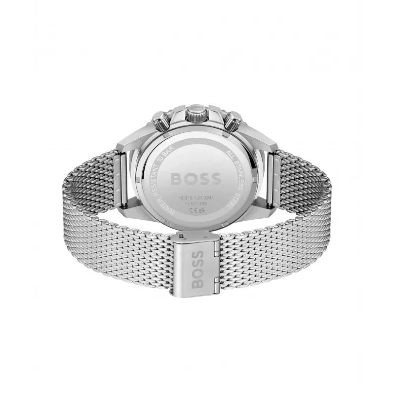 BOSS Velocity herenchronograaf horloge 1513905 46mm zwart siliconen