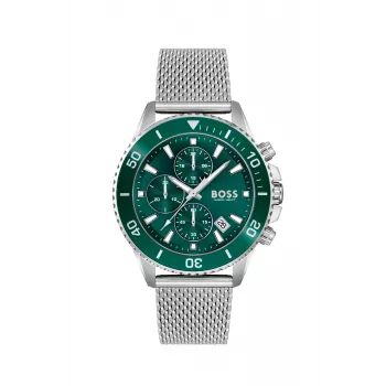 BOSS Velocity herenchronograaf horloge 1513905 46mm zwart siliconen
