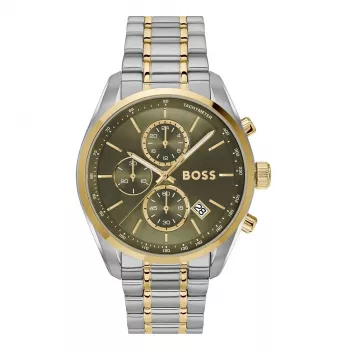 BOSS Velocity heren quartz-chronograaf horloge 1514227 44mm zwart siliconen