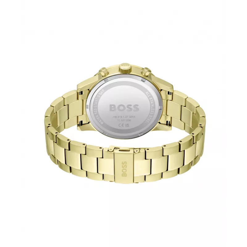 BOSS horloge heren 1513923 (46mm) - blauwe wijzerplaat, RVS chronograaf