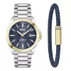 BOSS Watch Man 1570191 (41mm) Pilot Edition quartz RVS leer bruin