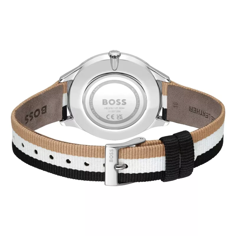 BOSS dameshorloge 1502694 quartz analoog horloge 35mm zilver RVS mesh