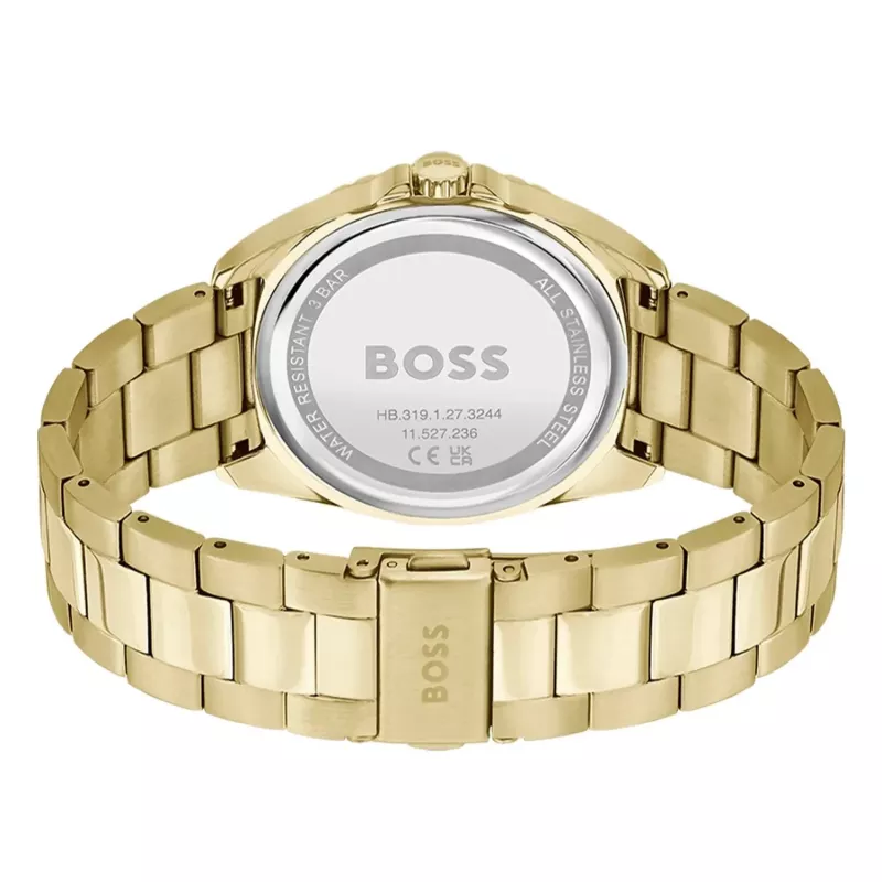 BOSS dameshorloge 1502714 quartz analoog horloge 38mm RVS zilver