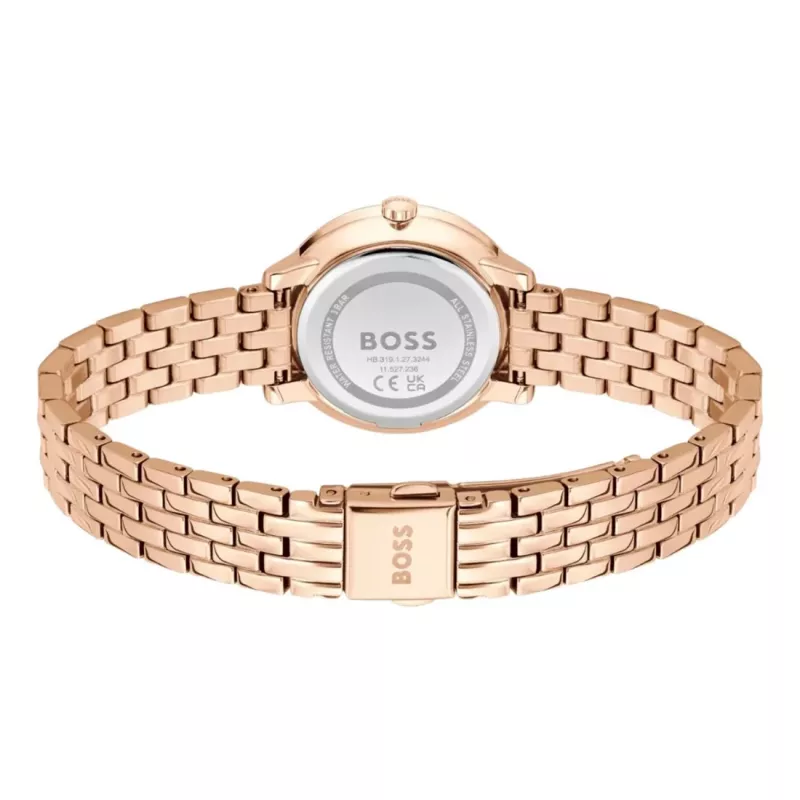 BOSS dameshorloge 1502820 quartz horloge 28mm roestvrij staal mesh zilver