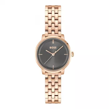 BOSS dameshorloge 1502820 quartz horloge 28mm roestvrij staal mesh zilver