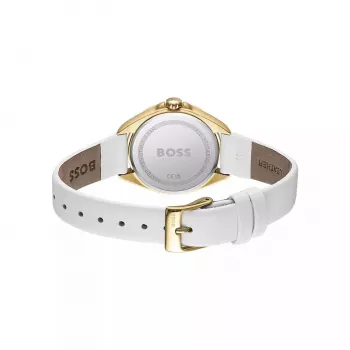 BOSS dames Purity 1502619 quartz analoog horloge 39mm zilver edelstaal mesh