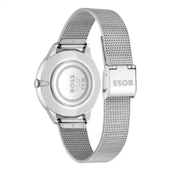 BOSS dameshorloge 1502636 36mm zilver RVS quartz