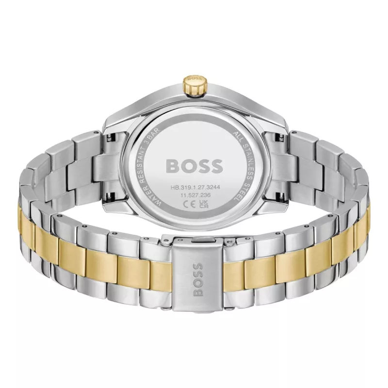 BOSS dameshorloge 1502746 38mm zilver roestvrij staal quartz