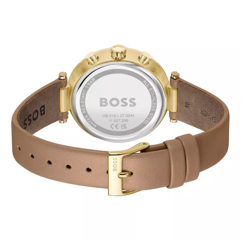 BOSS dameshorloge 1502772 36mm edelstaal quartz analoog zilver
