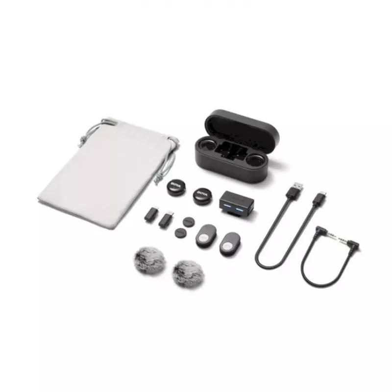 BOYA BOYALINK 3-01 draadloze microfoon 2,4GHz / Type-C / Lightning