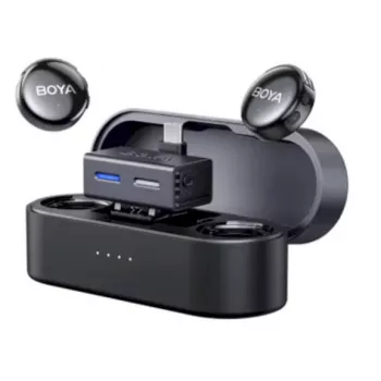 BOYA BOYALINK 3-02 draadloos microfoonsysteem 2,4 GHz USB-C - zwart