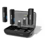 BOYA BOYALINK-TX draadloos microfoonsysteem, 2,4 GHz, 1 ontvanger en 2 zenders, extreem lange accuduur, zwart