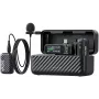 BOYA BOYAMIC 2-01 draadloos en bedraad microfoonsysteem 2,4 GHz, AI-gestuurde ruisonderdrukking met 2 ontvangers en 1 zender (USB-C) zwart