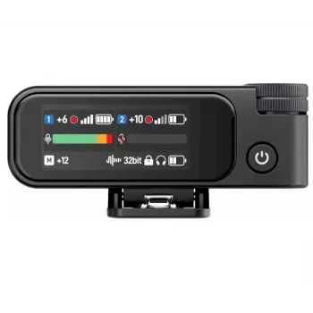 BOYA BOYAMIC 2-02 draadloos microfoonsysteem 2,4 GHz, AI-gestuurde ruisonderdrukking, 2 ontvangers + 1 zender (USB-C) zwart