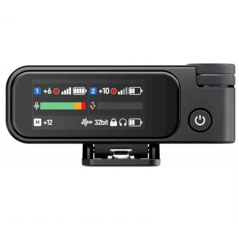 BOYA BOYAMIC 2-02 draadloos microfoonsysteem 2,4GHz, AI-ondersteunde ruisonderdrukking, 2 ontvangers + 1 zender (USB-C) zwart