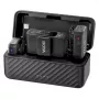 BOYA BOYAMIC 2-02 draadloos microfoonsysteem 2,4GHz, AI-ondersteunde ruisonderdrukking, 2 ontvangers + 1 zender (USB-C) zwart
