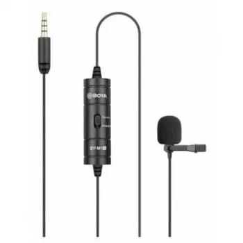 BOYA BY-M1S omnidirectionele lavalier-microfoon, 3,5mm-aansluiting, zwart