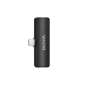 BOYA BY-V4D draadloos microfoonsysteem met 4 zenders en 1 Lightning-ontvanger (zwart)
