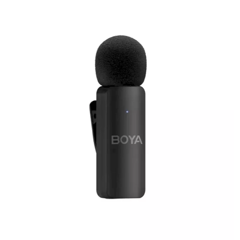 BOYA BY-V4D draadloos microfoonsysteem met 4 zenders en 1 Lightning-ontvanger (zwart)