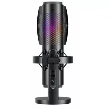 BOYA K9 kabelgebonden condensatormicrofoon, omnidirectioneel, ruisonderdrukking, realtime monitoring, USB-A/USB-C, zwart