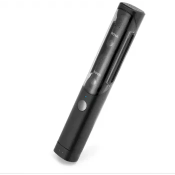 BOYA Magic-02 draadloze microfoon headset 2,4 GHz USB-C/Lightning/3,5 mm zwart
