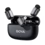 BOYA Mini 2-03 draadloos microfoonsysteem 2,4GHz, AI-ruisonderdrukking, 2 zenders + 1 Lightning-ontvanger, zwart